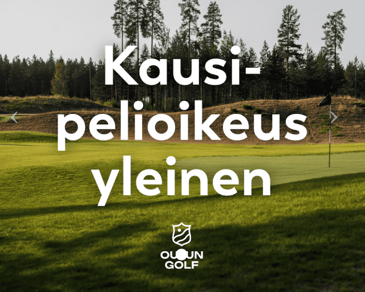Yleinen kausipelioikeus Oulun Golfin Audi e-tron Par 3 -kentälle.