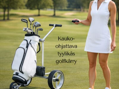 Kauko-ohjattava golfkärry